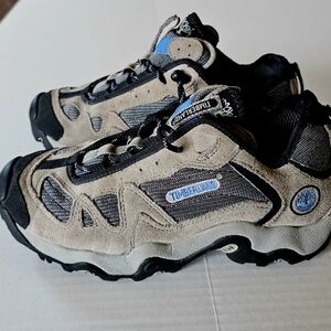 Timberland Leather Black and Tan Athletic Shoes